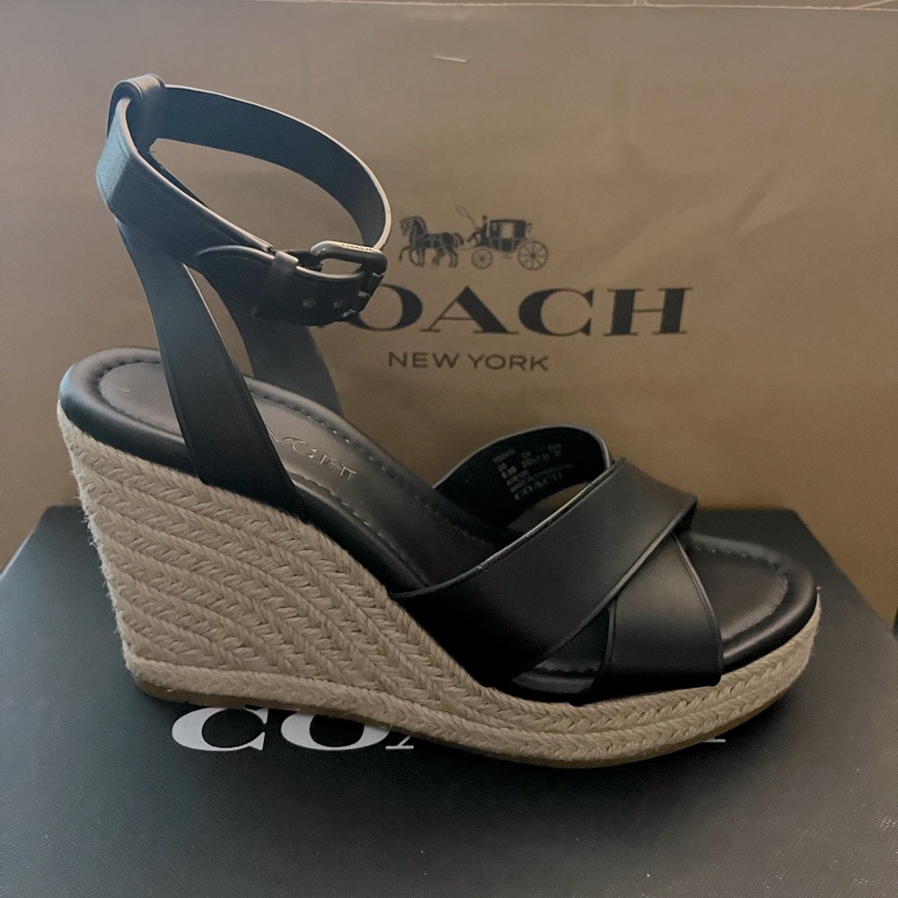 Coach Kaelyn Wedge Sandals size 6.5